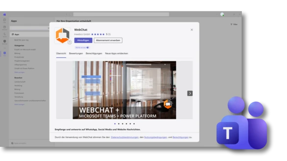 Microsoft Teams öffnen