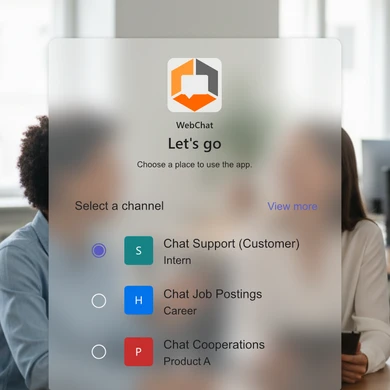 WebChat - añadir canal