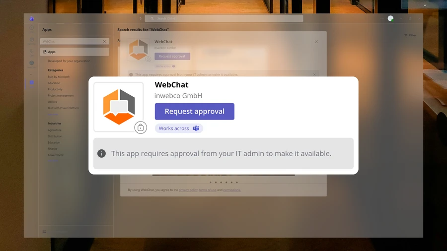 Microsoft Teams Admin - Third-party provider