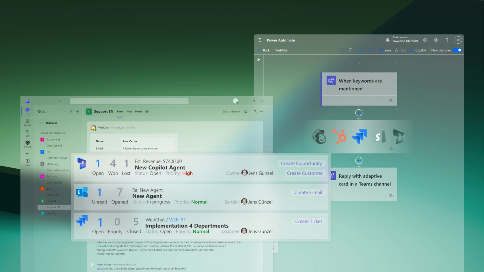 WebChat e Power Platform